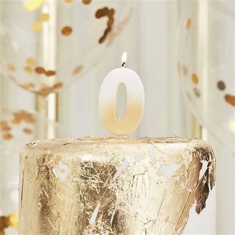 Number 1 Gold Candle Birthday Candles Number Candle 1st - Etsy