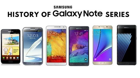 HISTORY OF SAMSUNG GALAXY NOTE SERIES (2011-2016) - YouTube
