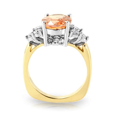 Padparadscha Sapphire Ring - Jewelry Designs