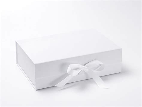 Wholesale Luxury White A4 Deep Folding Gift Boxes - FoldaBox USA