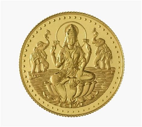 Lakshmi Gold Coin Download Transparent Png Image - Laxmi Ji Gold Coin ...