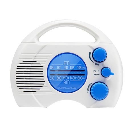 Shower Radio Multi-Band Coverage Bathroom FM Speaker Easy to Use ...