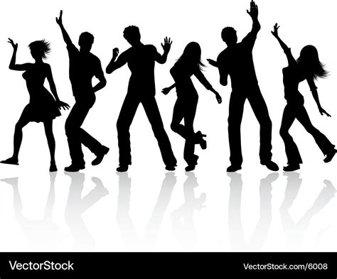 People dancing Royalty Free Vector Image - VectorStock