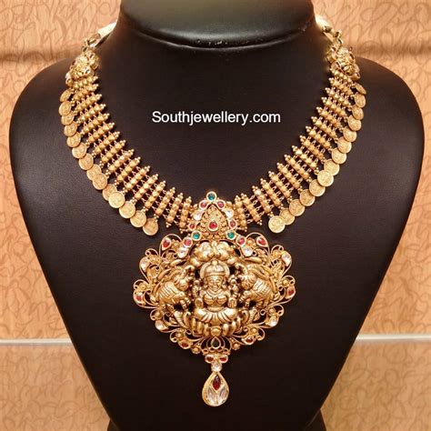 Antique Lakshmi Kasu Necklace - Jewellery Designs