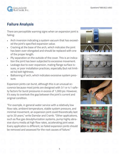 Expansion Joint Surveys & Failure Analysis