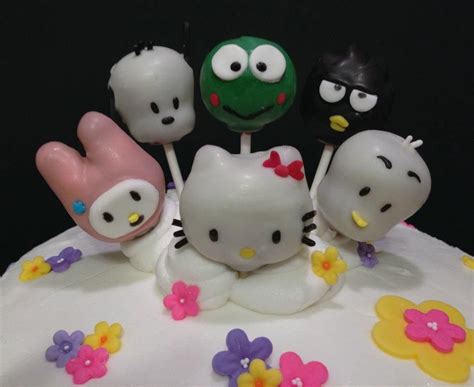 Sanrio Cake Pops by: Stick a Cake In It | Cake pops, Marshmallow pops, Cake