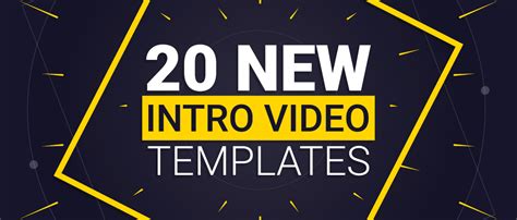 Create Intro videos in less than 5 minutes using these 20 new templates. - Video Making and ...