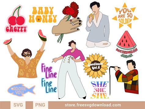 Harry Styles Banana SVG & PNG | Free SVG Download