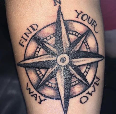 An almost inspiring tattoo.. Find your way own. : r/CrappyDesign