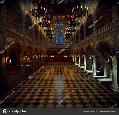 Fantasy Medieval Castle Great Hall Stock Photo by ©Ravven 222590218