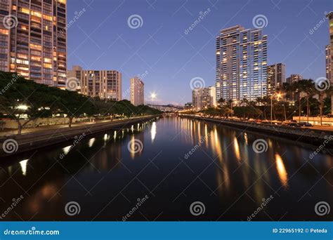 Ala Wai Canal Honolulu Hawaii Stock Photography - Image: 22965192