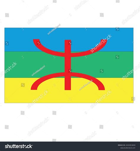 a flag of amazigh identity - Royalty Free Stock Vector 2222453659 ...