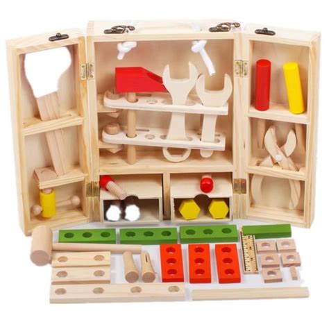 Jouets éducatifs en bois jeu d'outils de jeu de prétendre pour les garçons - Achat / Vente ...