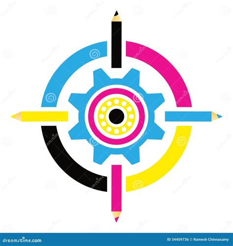 CMYK Logo Vector Of Alphabet | CartoonDealer.com #191484691