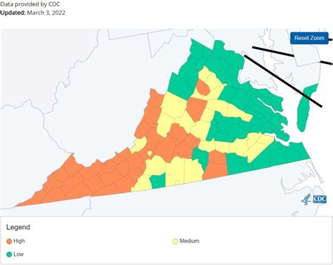 CDC’s latest COVID risk map by county across VA | WRIC ABC 8News