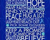 Items similar to Keep the Faith Cancer - 11x14 - WORD ART PRINTS - Motivational Hope Healing ...