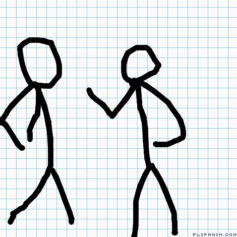 Animated Stick Figures Fighting Gif