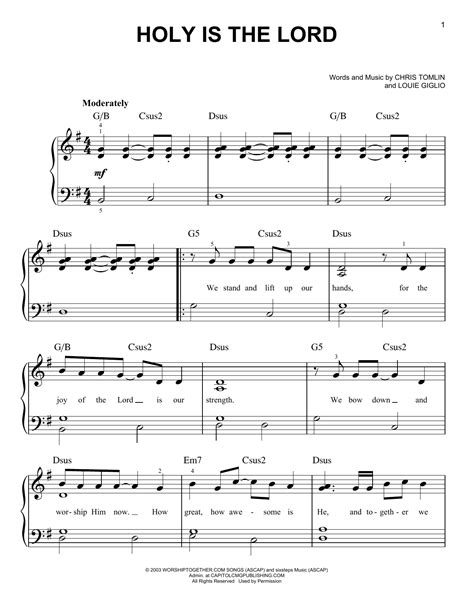 Holy Is The Lord | Sheet Music Direct