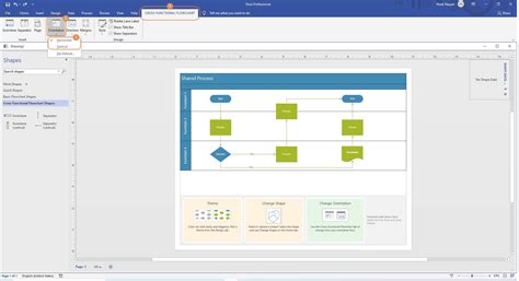 Cómo dibujar y modificar diagrama de carriles en Visio