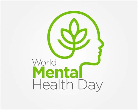 Premium Vector | Mental health day logo designs for medical and world health day