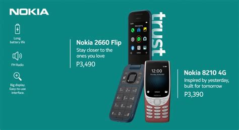 Nokia 8210 4G, 2660 Flip 4G priced in the Philippines » YugaTech ...