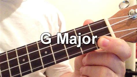 How to play G Major chord on the ukulele! - YouTube