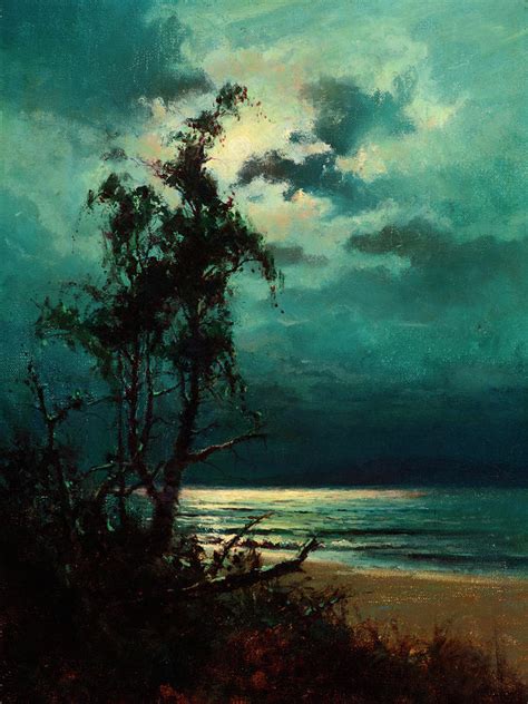 Moonlight Reflections Painting by Sydney Mortimer Laurence - Fine Art America