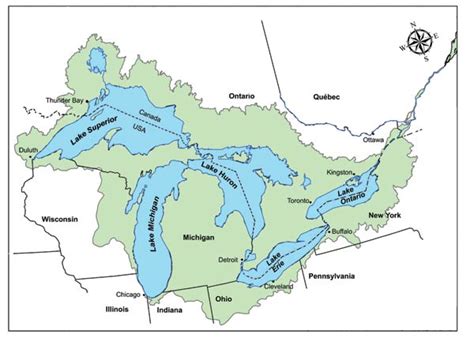 5 Great Lakes Canada Map - kapoemaoli