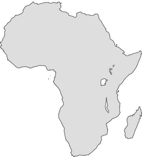 Blank Map Africa - ClipArt Best