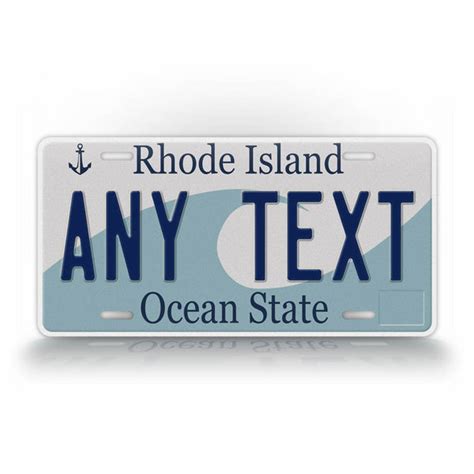 Personalized Rhode Island State Custom License Plate – SignsAndTagsOnline