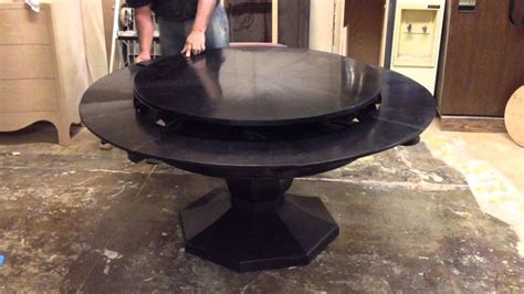 Round Spinning Expandable Dining Table | Round dining room table, Round dining room, Dining table