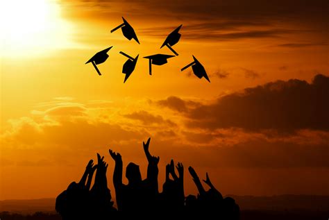 Free Images : graduation, academic, accomplish, air, sun, cap ...