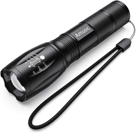 Flashlights, LED Tactical Flashlight S1000 - High Lumen, 5 Modes, Zoomable, Water Resistant ...