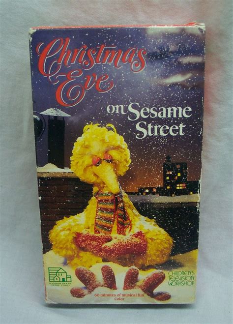 Vintage CHRISTMAS EVE on Sesame Street Vhs Video Movie 1987 80's Big ...