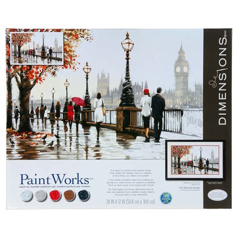 Dimensions® PaintWorks™ Thames View Paint-by-Number Kit | Michaels