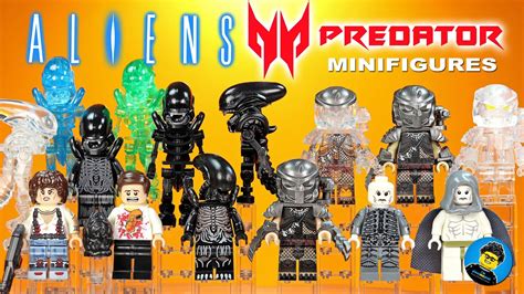 Lego Alien vs Predator Unofficial Minifigures w/ Ellen Ripley & Alien ...