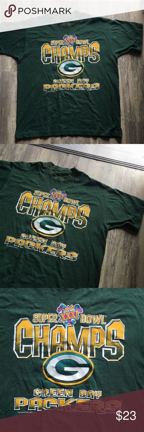 1997 Green Bay packers Super Bowl vtg nfl tee | Packers super bowl ...