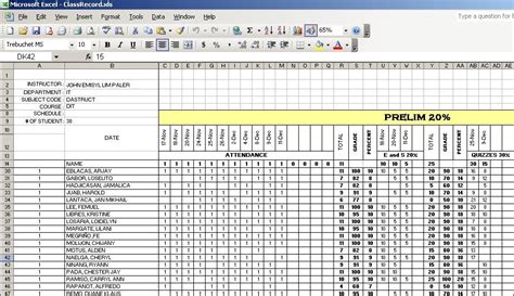 Planet Codes: Complete grading system or Class Record using microsoft ...