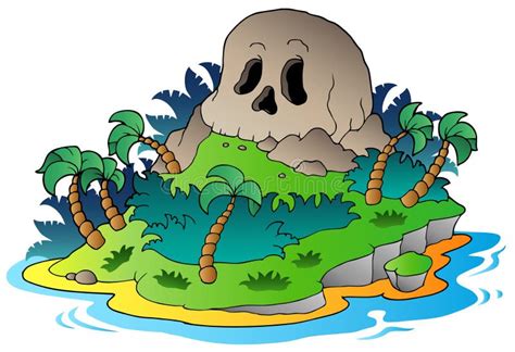 Pirate Skull Island Stock Photography - Image: 19484932