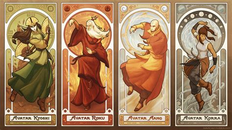 Art Nouveau Avatars - The Four Seasons (Reorder) by swadeart on DeviantArt