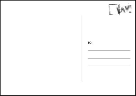 5 X 7 Postcard Template - Printable Word Searches