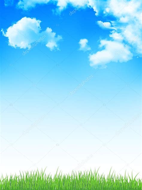 Sky Grass Background Vector