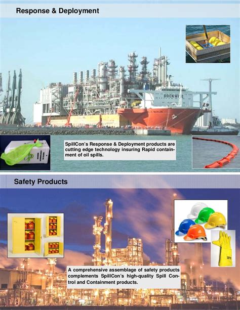 Oil Spill prevention, detection, response, containment, cleanup, disp…