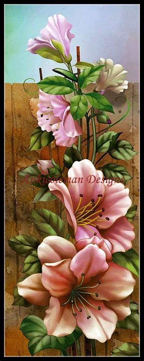 Flower World 2 Counted Cross Stitch Patterns Printable - Etsy