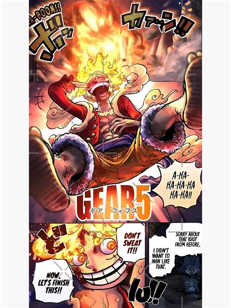 "Gear 5 colored manga panel" Poster for Sale by YourDemonSlayer | Redbubble