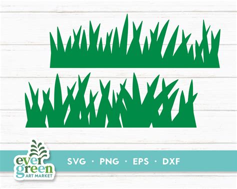 Grass Border Svg Grassy Lawn Svg Summer Grass Silhouette - Etsy Hong Kong