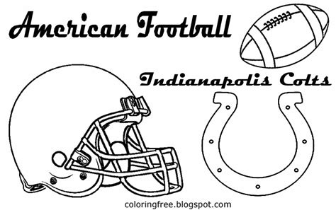 Indianapolis Colts Helmet Coloring Blank Coloring Pages