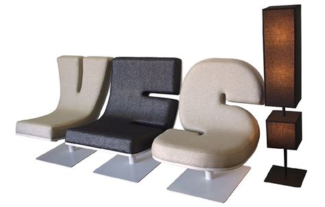 If It's Hip, It's Here (Archives): Typographic Furniture. Chairs That ...