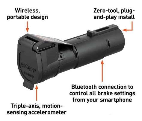 CURT 51180 Echo Mobile Trailer Brake Controller | Quadratec