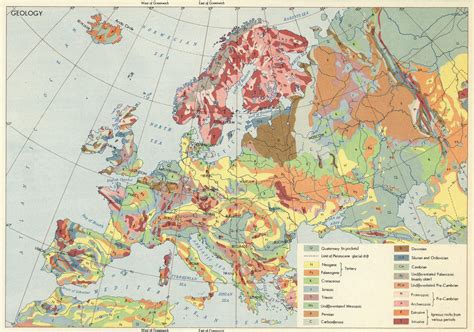 Geological Map of Europe (1967) : MapPorn